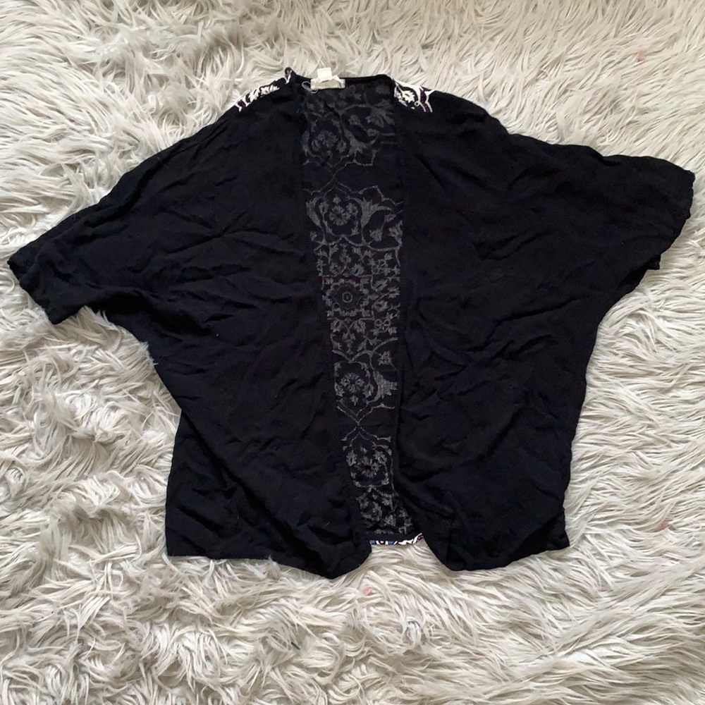 Mandala short sleeve cardigan
